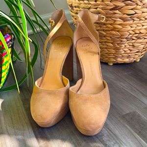 Banana Republic Suede Platform Heels (5in)